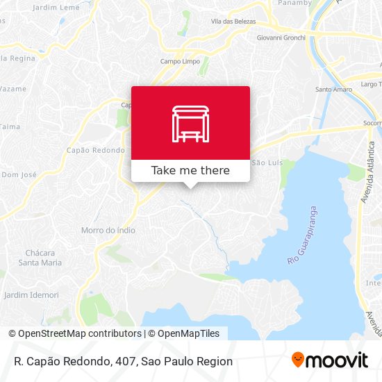 R. Capão Redondo, 407 map