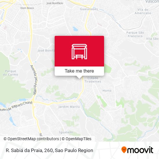 R. Sabiá da Praia, 260 map