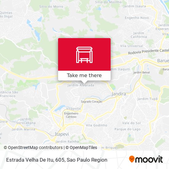 Estrada Velha De Itu, 605 map
