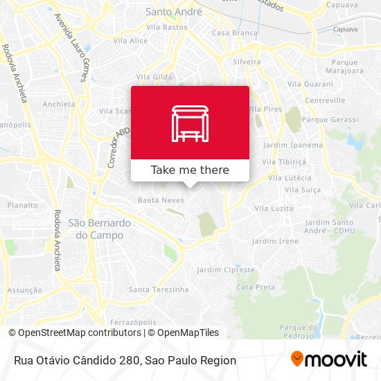 Rua Otávio Cândido 280 map