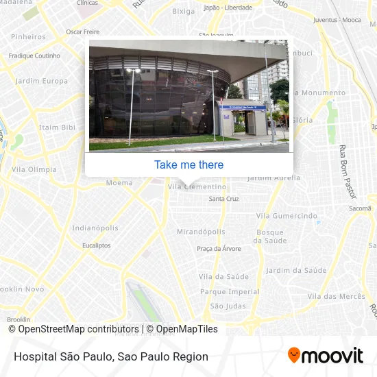 Hospital São Paulo map