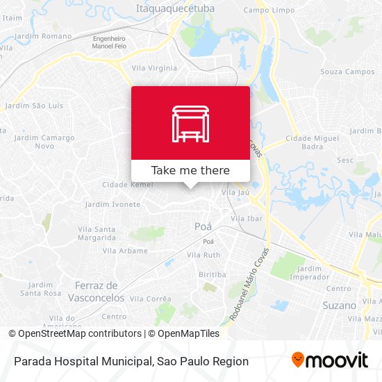 Mapa Parada Hospital Municipal