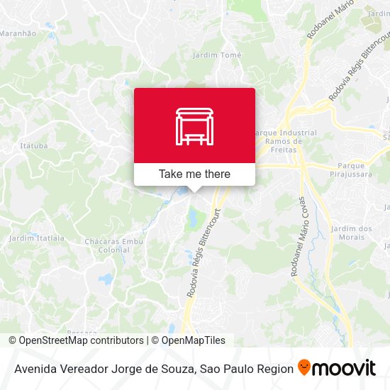 Avenida Vereador Jorge de Souza map