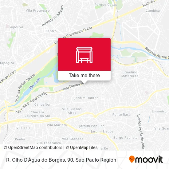 R. Olho D'Água do Borges, 90 map