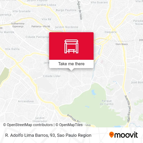 R. Adolfo Lima Barros, 93 map