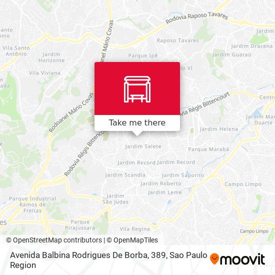 Avenida Balbina Rodrigues De Borba, 389 map