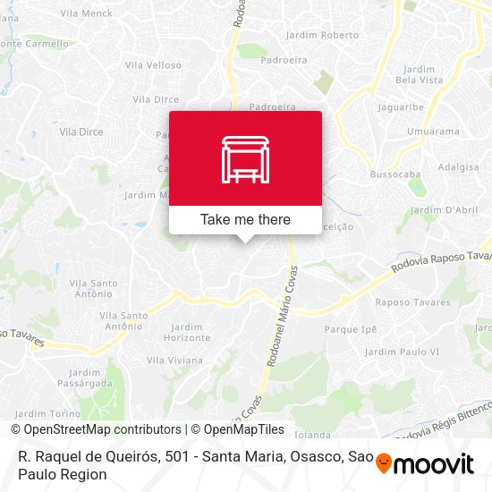 R. Raquel de Queirós, 501 - Santa Maria, Osasco map