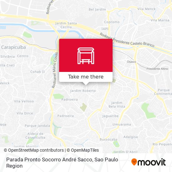Parada Pronto Socorro André Sacco map
