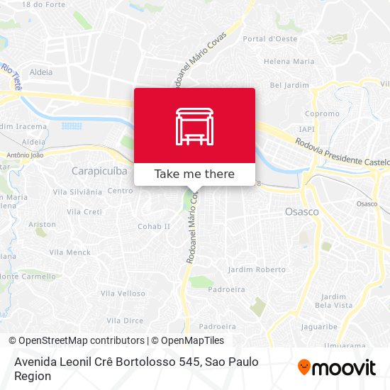 Mapa Avenida Leonil Crê Bortolosso 545