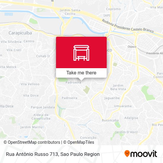 Rua Antônio Russo 713 map