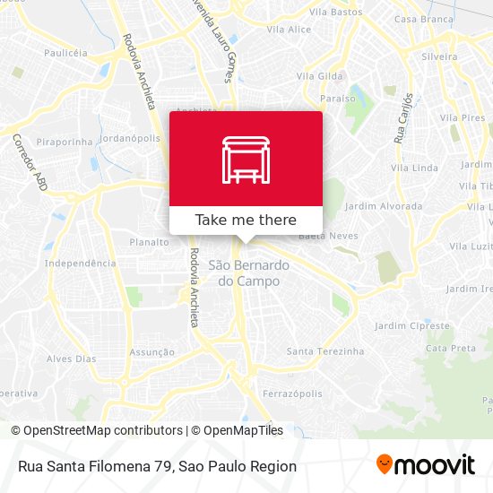 Mapa Rua Santa Filomena 79