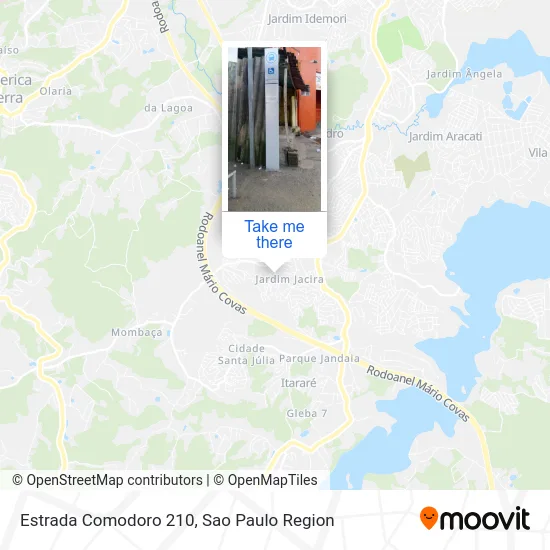 Estrada Comodoro 210 map