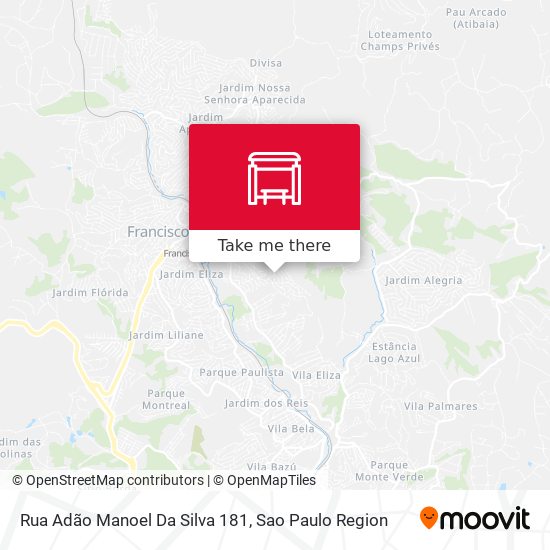Rua Adão Manoel Da Silva 181 map