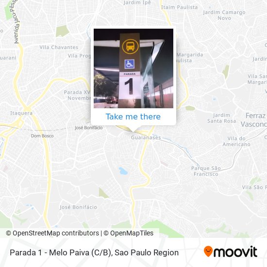 Parada 1 - Melo Paiva (C/B) map