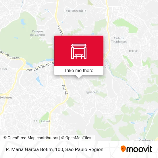 R. Maria Garcia Betim, 100 map