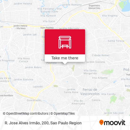 R. Jose Alves Irmão, 200 map