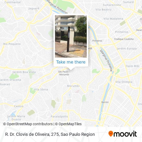 R. Dr. Clovis de Oliveira, 275 map