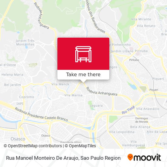 Rua Manoel Monteiro De Araujo map