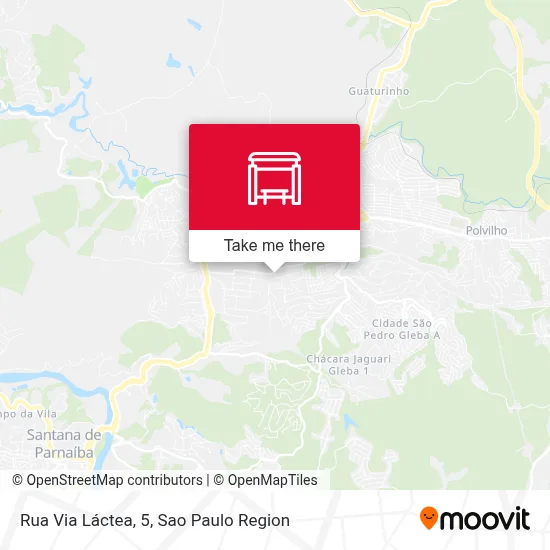 Rua Via Láctea, 5 map