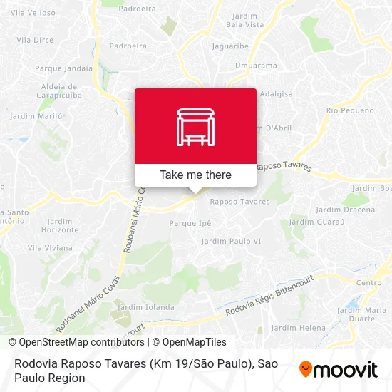 Rodovia Raposo Tavares (Km 19 / São Paulo) map