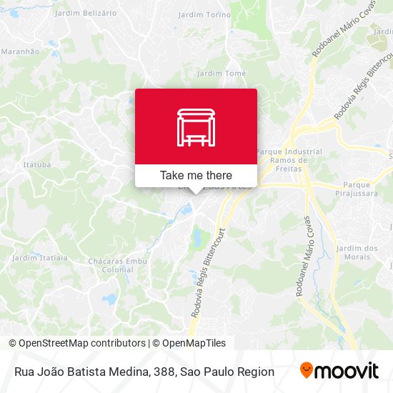 Rua João Batista Medina, 388 map