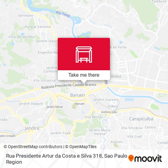 Rua Presidente Artur da Costa e Silva 318 map