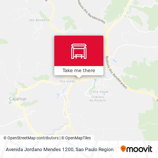 Mapa Avenida Jordano Mendes 1200