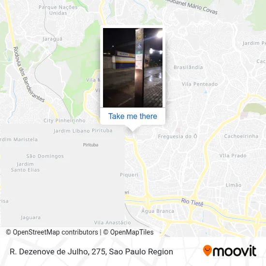 R. Dezenove de Julho, 275 map