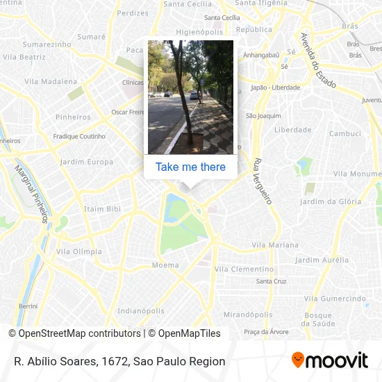 R. Abílio Soares, 1672 map