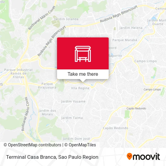 Terminal Casa Branca map