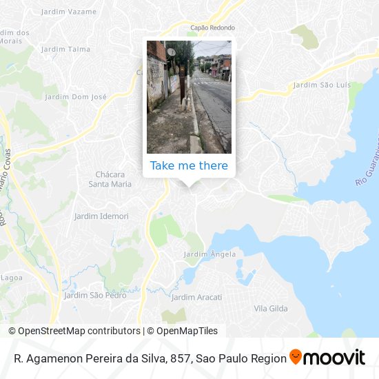 R. Agamenon Pereira da Silva, 857 map