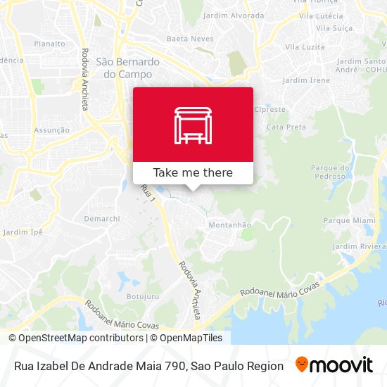 Rua Izabel De Andrade Maia 790 map