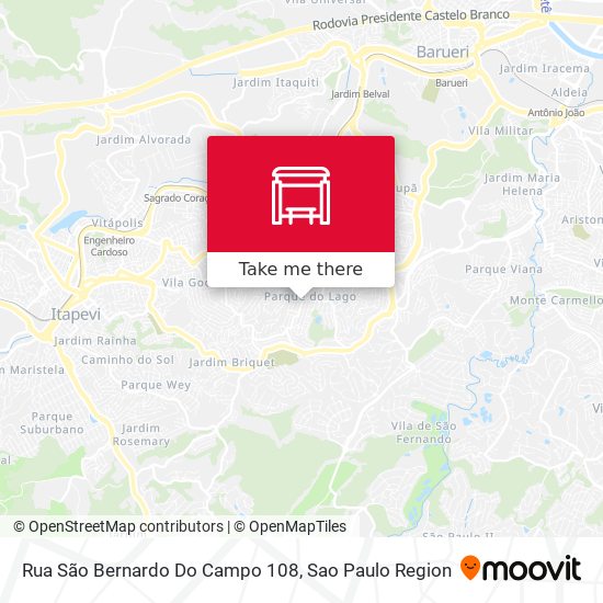Rua São Bernardo Do Campo 108 map