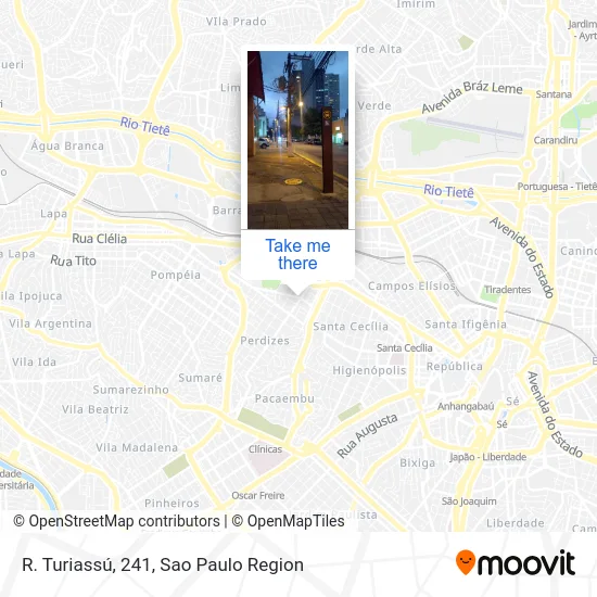 R. Turiassú, 241 map