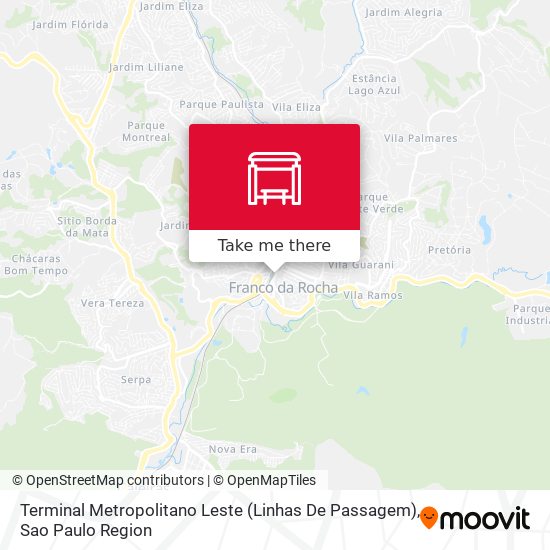 Mapa Terminal Metropolitano Leste (Linhas De Passagem)