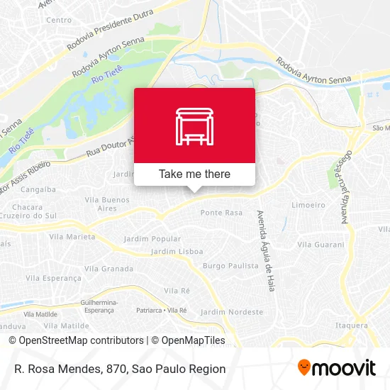 R. Rosa Mendes, 870 map
