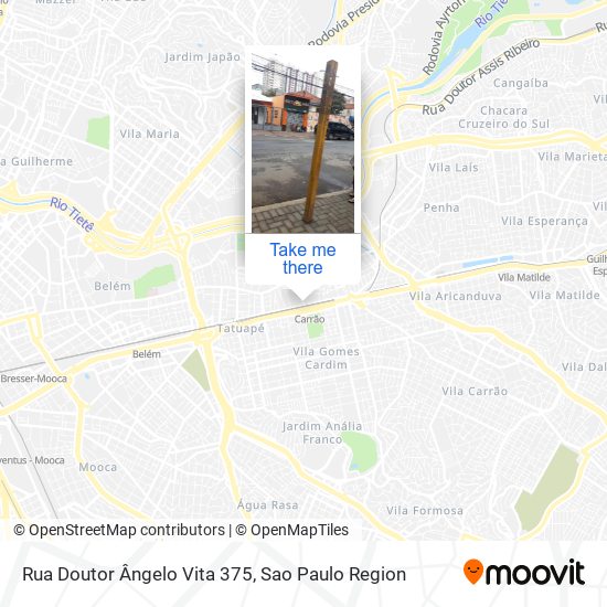 Rua Doutor Ângelo Vita 375 map