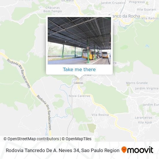 Mapa Rodovia Tancredo De A. Neves 34