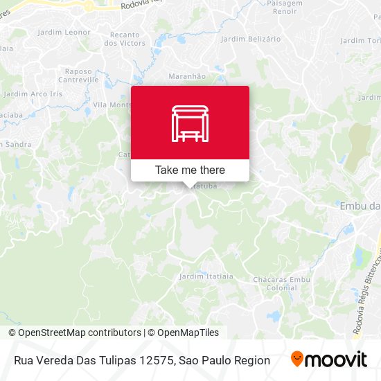 Rua Vereda Das Tulipas 12575 map