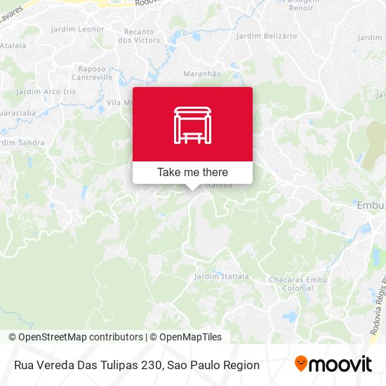Rua Vereda Das Tulipas 230 map