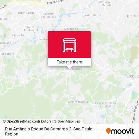 Rua Amâncio Roque De Camargo 2 map