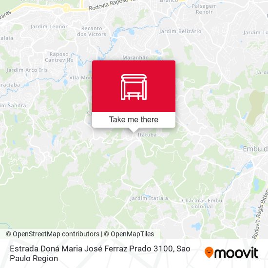 Estrada Doná Maria José Ferraz Prado 3100 map