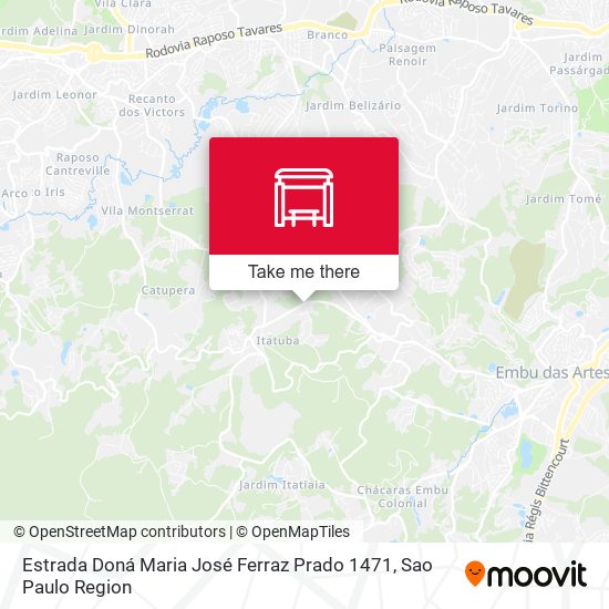 Estrada Doná Maria José Ferraz Prado 1471 map