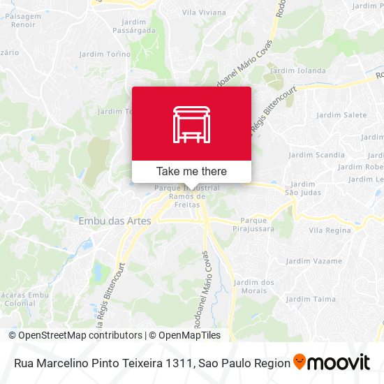 Mapa Rua Marcelino Pinto Teixeira 1311