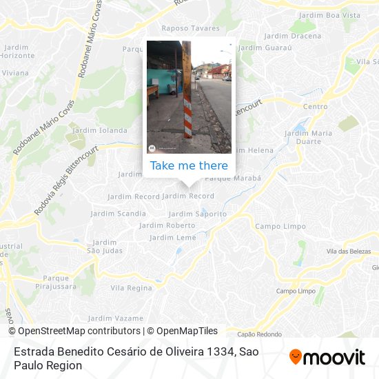 Estrada Benedito Cesário de Oliveira 1334 map