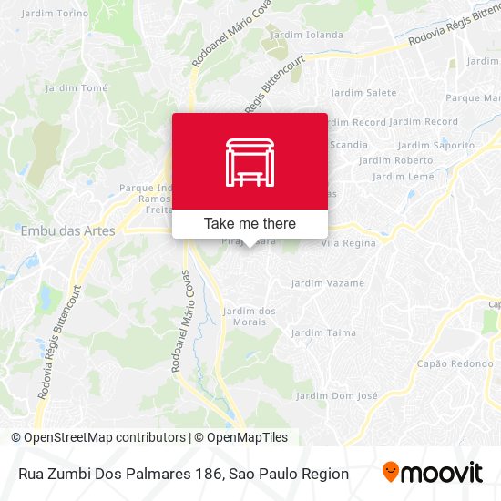 Rua Zumbi Dos Palmares 186 map