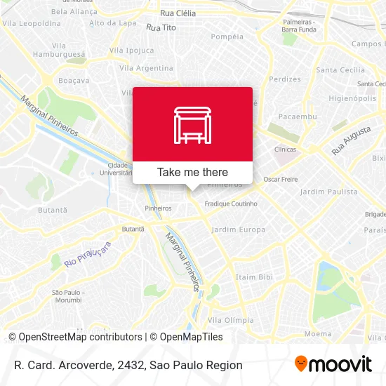 R. Card. Arcoverde, 2432 map