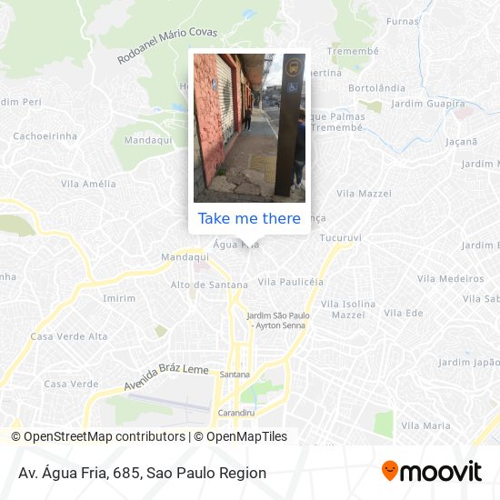 Av. Água Fria, 685 map