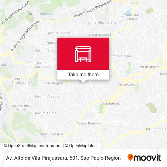 Av. Alto de Vila Pirajussara, 601 map
