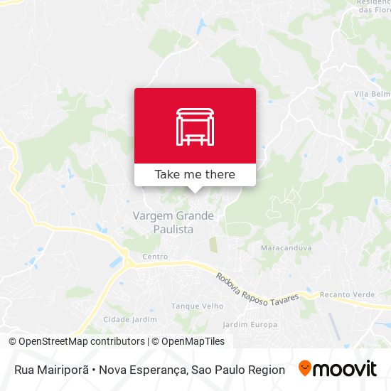 Rua Mairiporã • Nova Esperança map